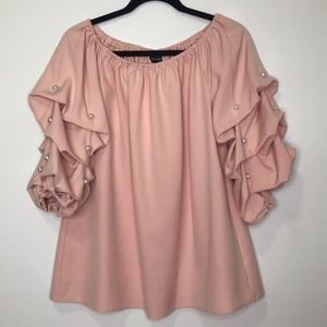 Pearl Sleeve Blouse